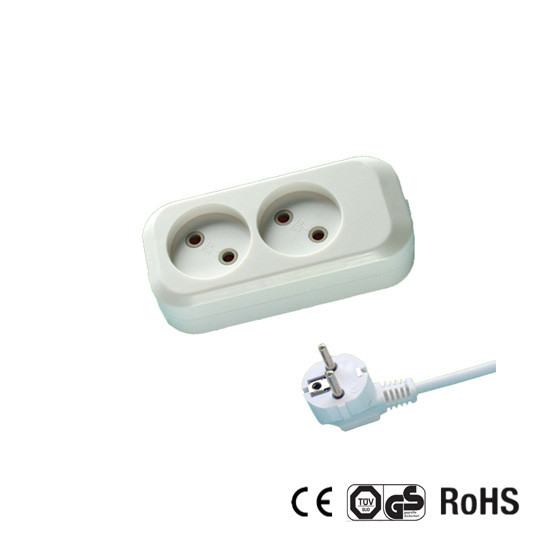 Holand and Turkey Type 1.5m extension socket with Euro Plug