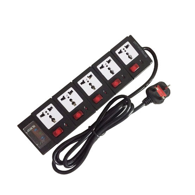 5 outlet Universal Type Extension Socket With On/Off Switch, USB Surge