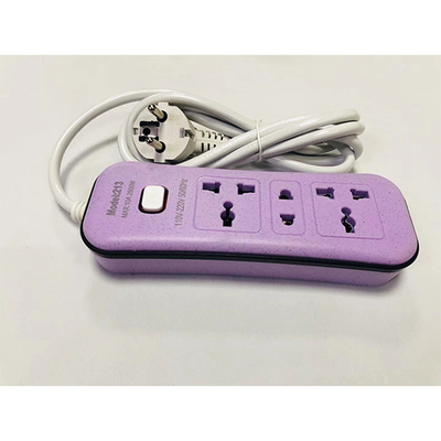 3 outlet Universal Type Extension Socket With On/Off Switch, USB