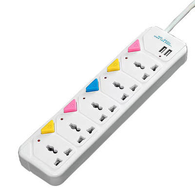 Multi outlet Universal Type Extension Socket With On/Off Switch USB