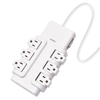 6 outlet UL and CUL Tested Power Strip 1.5ft 3*14SJT Cord with Switch, Surge Protector