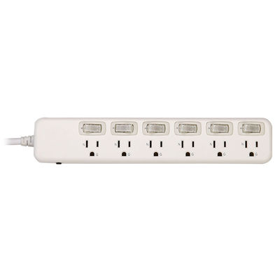 6 outlet Power Socket 1.5FT Cord, Surge Protector