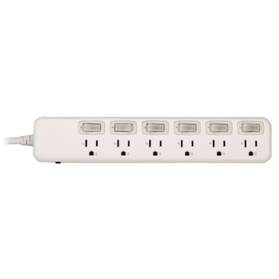 6 outlet Power Socket 1.5FT Cord, Surge Protector