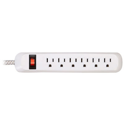 6 outlet Power Socket 1.5FT Cord, Surge Protector