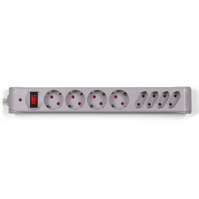8 outlet Germany Type Extension Socket, With Surge Protector