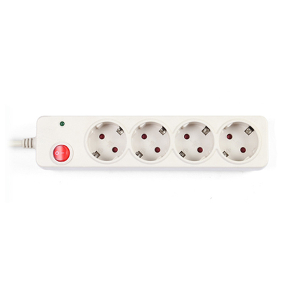 4 outlet Germany Type Extension Socket, With Surge Protector