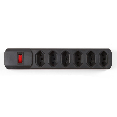 6 outlet Brazil Type Extension Socket With On/Off Switch
