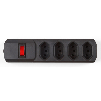 4 outlet Brazil Type Extension Socket With On/Off Switch
