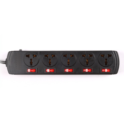 5 outlet Universal Type Extension Socket With On/Off Switch, USB