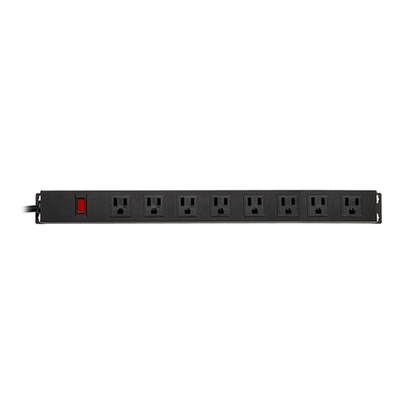 8 outlet Metal America Type Extension Socket With On/Off Switch, Surge 1000J