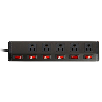 5 outlet Metal America Type Extension Socket With On/Off Switch, Surge