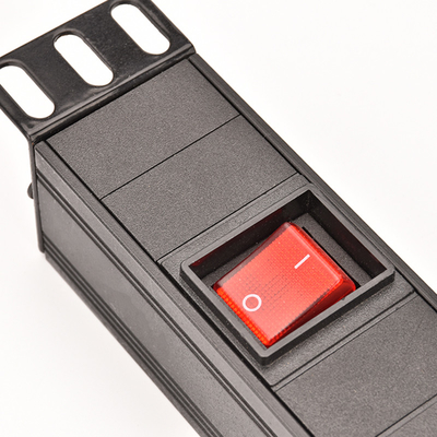 6 Way UK Type PDU Extension Socket With On/Off Switch, Surge