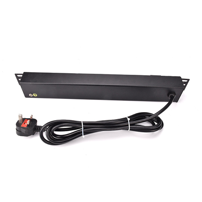 6 Way UK Type PDU Extension Socket With On/Off Switch, Surge