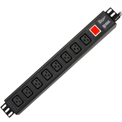 8 Way UK Type PDU Extension Socket With On/Off Switch, Surge