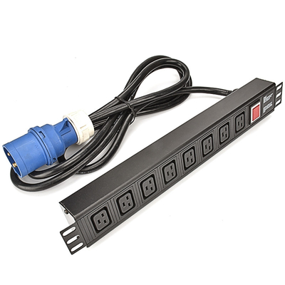 8 Way UK Type PDU Extension Socket With On/Off Switch, Surge