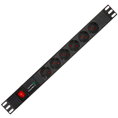 8 Way Germany Type PDU Extension Socket With On/Off Switch