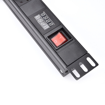 6 Way Germany Type PDU Extension Socket With On/Off Switch, Timer