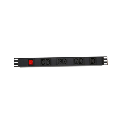 7 Way IEC Type PDU Extension Socket With On/Off Switch