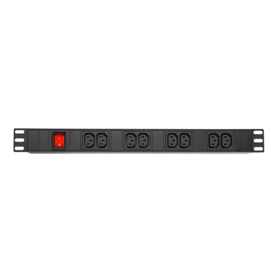 8 Way IEC Type PDU Extension Socket With On/Off Switch