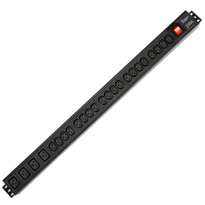 24 Way IEC Type PDU Extension Socket With On/Off Switch