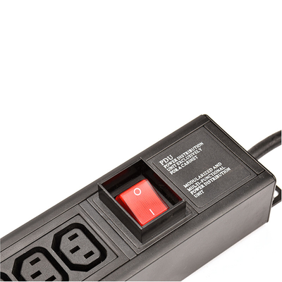 10 Way IEC Type PDU Extension Socket With On/Off Switch,