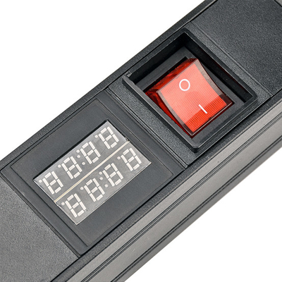 6 Way IEC Type PDU Extension Socket With On/Off Switch, Overload Protector