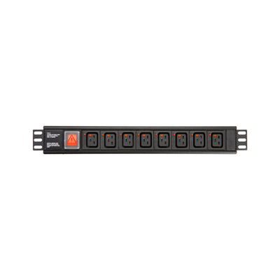 8 Way IEC Type PDU Extension Socket With On/Off Switch