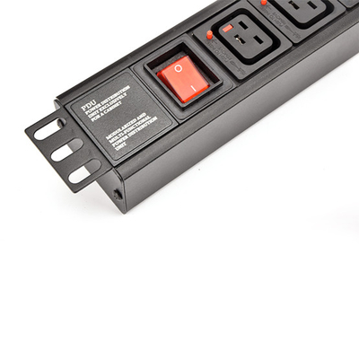 8 Way IEC Type PDU Extension Socket With On/Off Switch