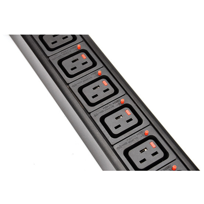 8 Way IEC Type PDU Extension Socket With On/Off Switch