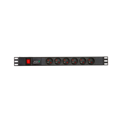 8 Way French Type PDU Extension Socket With On/Off Switch