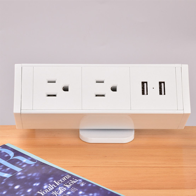 America Desktop Clamp Power Strip 2outlet and 2USB ETL passed