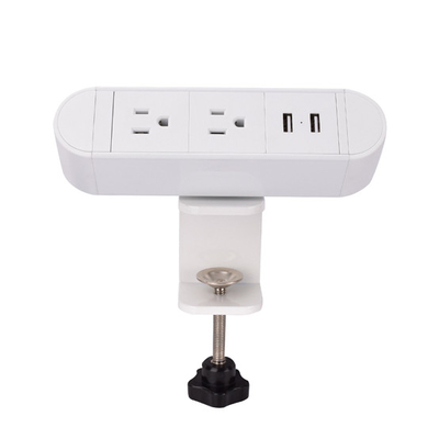 America Desktop Clamp Power Strip 2outlet and 2USB ETL passed