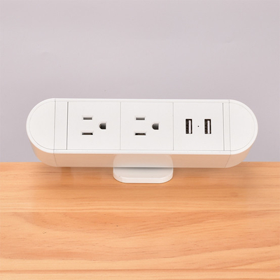 America Desktop Clamp Power Strip 2outlet and 2USB ETL passed