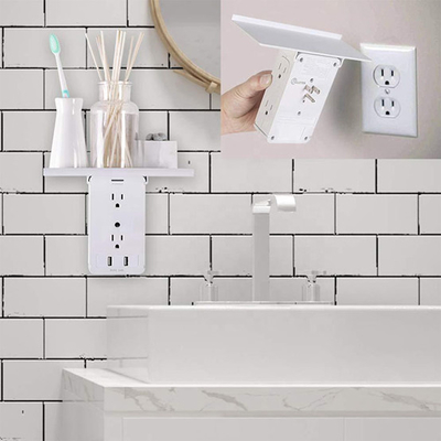 Wall Power Socket with Surge Protector ETL cETL Passed 6 Outlets 2USB