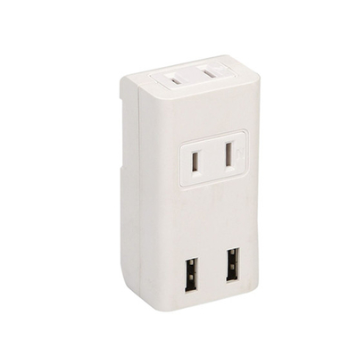 Wall Power Socket with Surge Protector ETL cETL Passed 3 Japanese Outlets 2USB