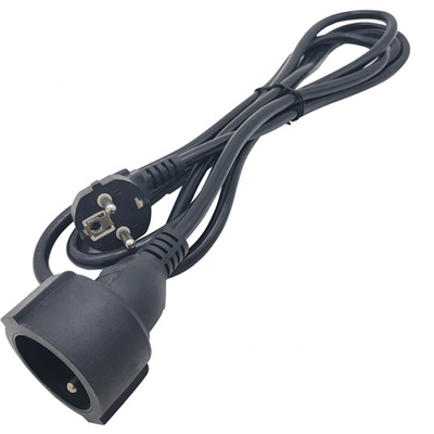 French Type Heavy Duty Outdoor/Indoor Extension Cord Cable CE Passed 20/50/100ft