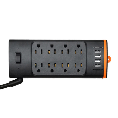8 outlet Power Socket 1.5FT Cord, 4 USB 2700 Joules Surge Protector