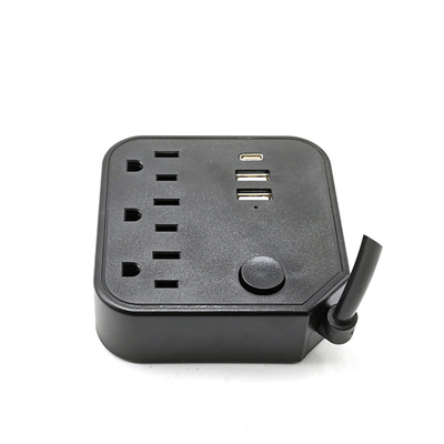3 outlet Power Socket 1.5FT Cord, 2 USB 1 Type C Surge Protector