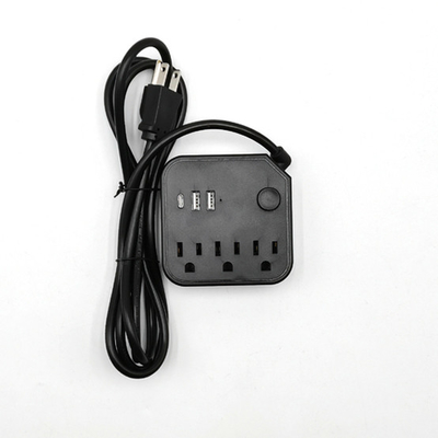 3 outlet Power Socket 1.5FT Cord, 2 USB 1 Type C Surge Protector