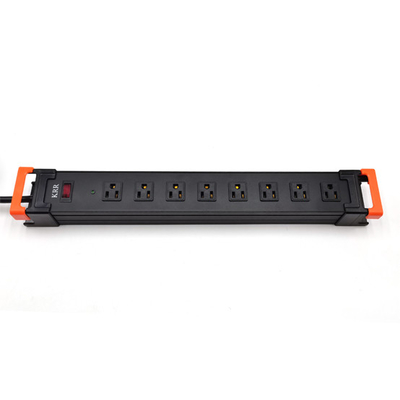 8 Outlet America Type PDU Extension Socket With Switch, 300 Joules Overload Protector