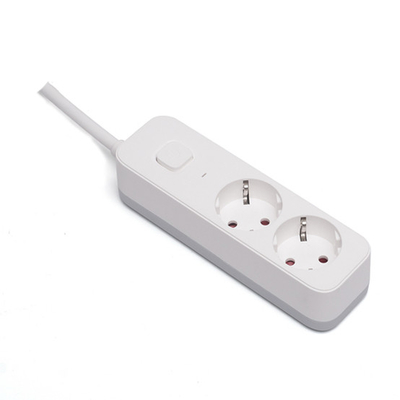 2 outlet Germany Type Extension Socket With On/Off Switch