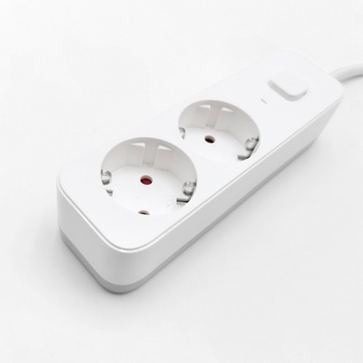 2 outlet Germany Type Extension Socket With On/Off Switch
