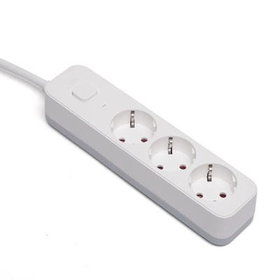 3 outlet Germany Type Extension Socket With On/Off Switch