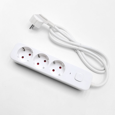 3 outlet Germany Type Extension Socket With On/Off Switch