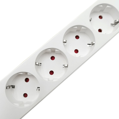 4 outlet Germany Type Extension Socket With On/Off Switch
