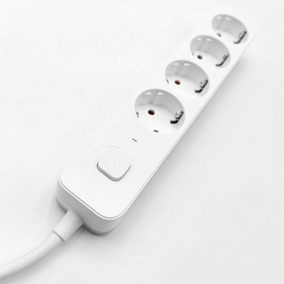 4 outlet Germany Type Extension Socket With On/Off Switch