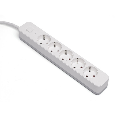 5 outlet Germany Type Extension Socket With On/Off Switch