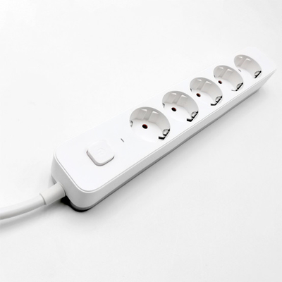 5 outlet Germany Type Extension Socket With On/Off Switch