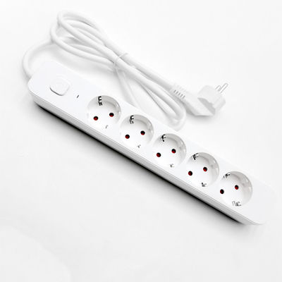 5 outlet Germany Type Extension Socket With On/Off Switch