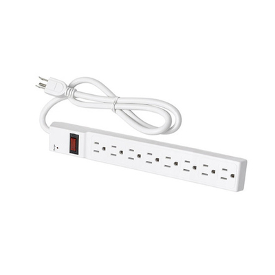 8 outlet Power Strip and Extension Socket With 15A Circuit Breaker